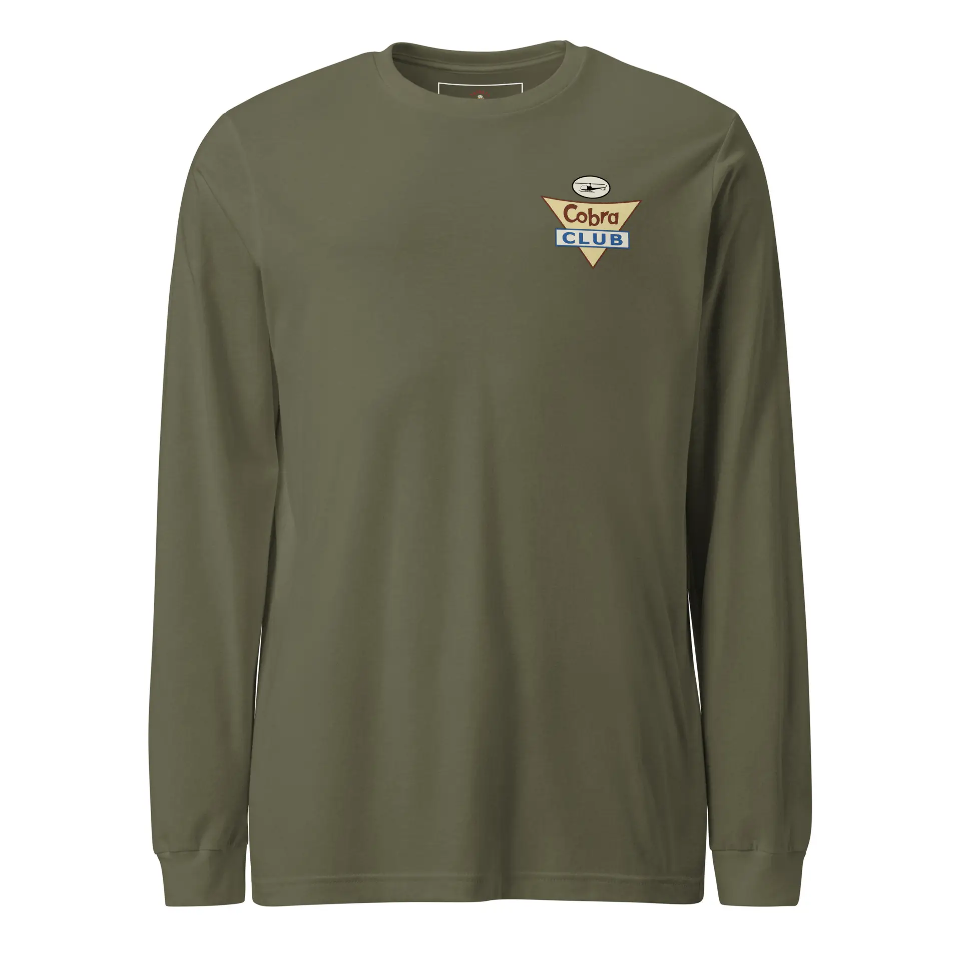 unisex-long-sleeve-tee-military-green-front-693f093ceba79.jpg Long Sleeve Tee Unisex - Image 1