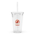 Clear Plastic Tumbler HIPNOTIC WINGS