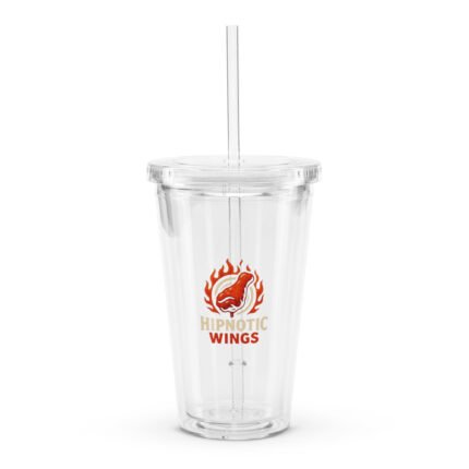 Clear Plastic Tumbler HIPNOTIC WINGS